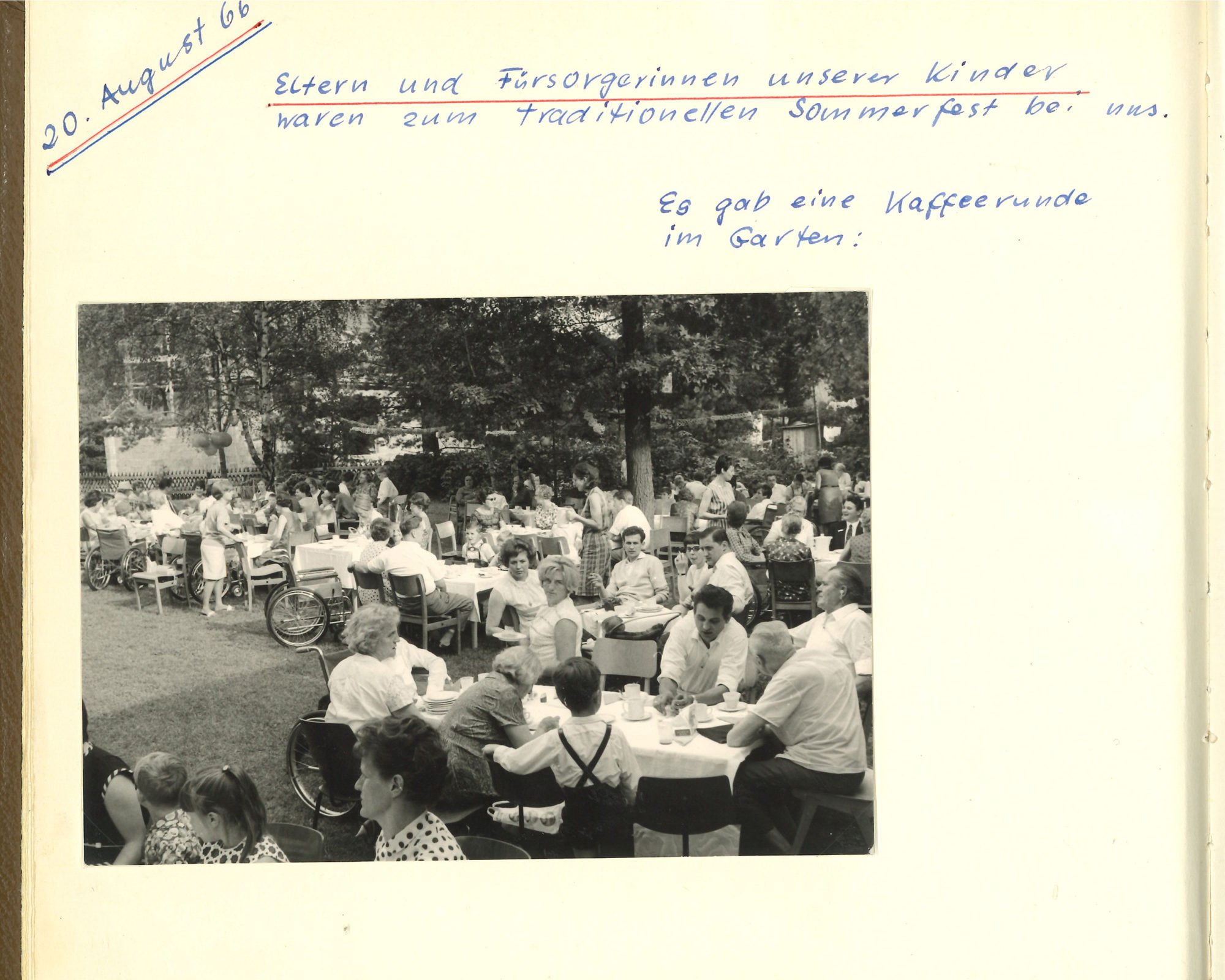 Scan einer Seite des Gästebuches