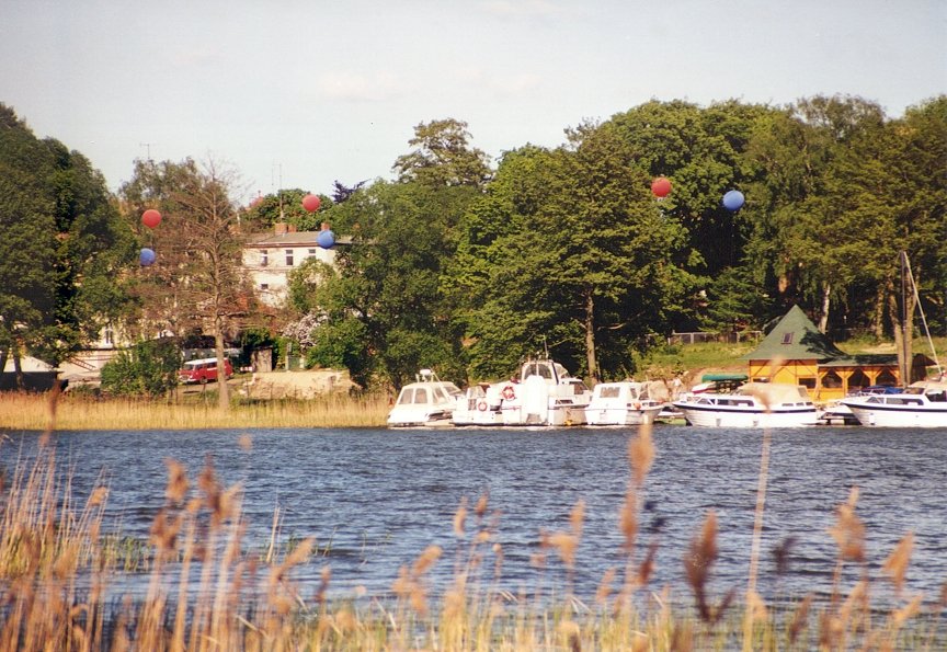 Der Grienericksee in Rheinsberg. Die Stelle, an der heute das Seehotel steht.