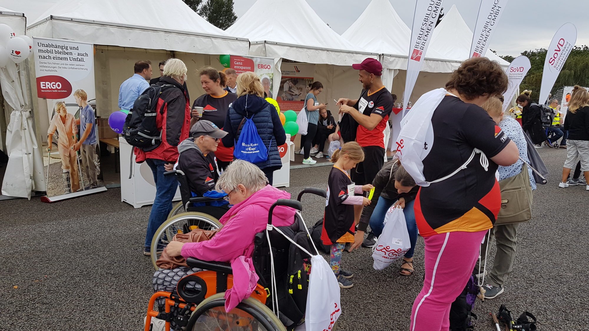 Das Team FDST bereitet sich langsam vor.