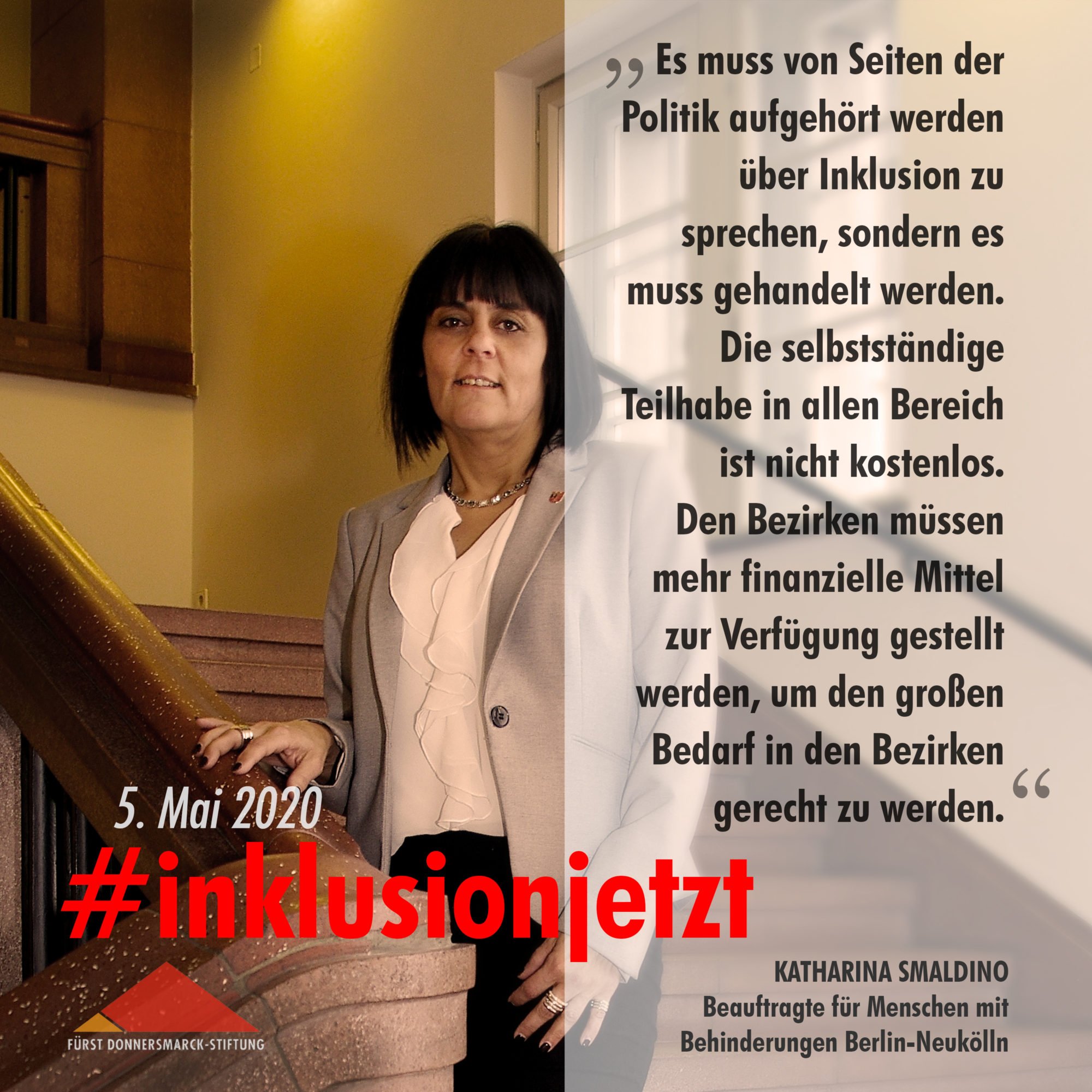 Text: Die Rechte der Menschen mit Behinderung durchzusetzen kostet Geld, aber das darf im Jahr 2020 keine Rolle spielen.