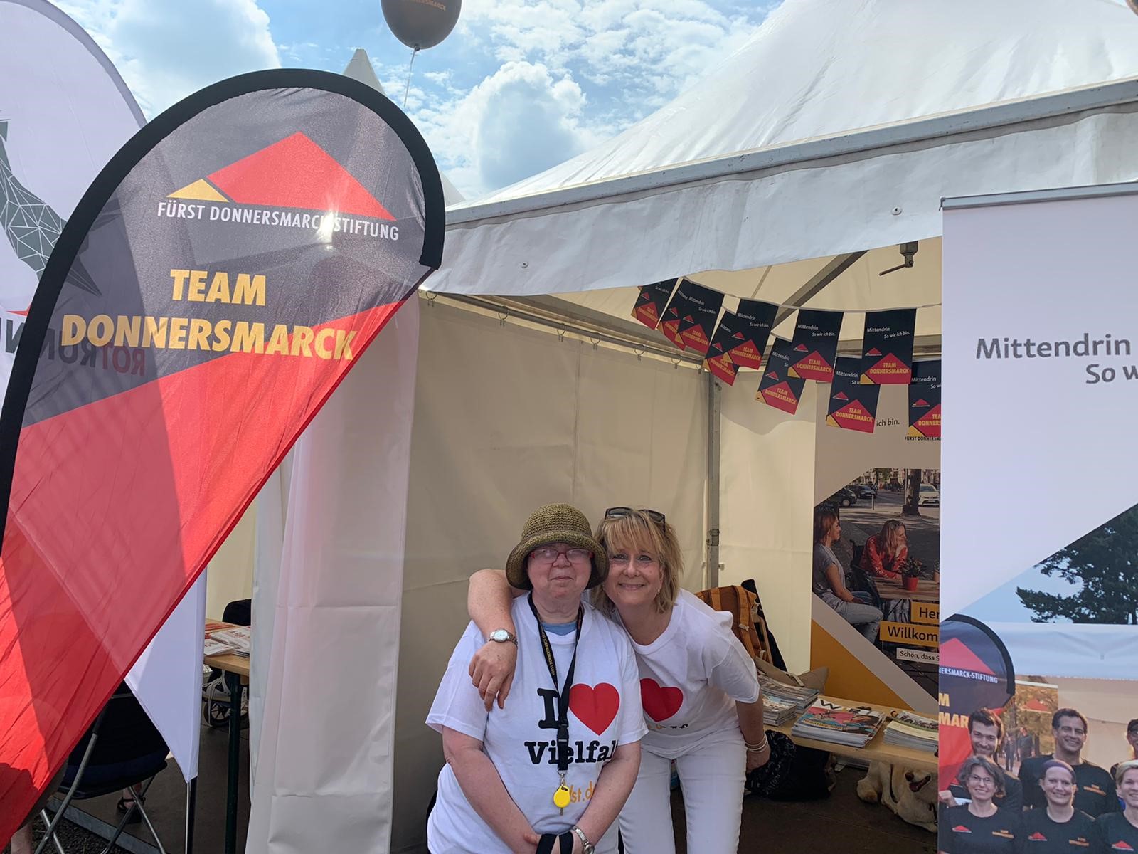Team und Klientinnen des BFBTS auf dem SoVD Inklusionslauf