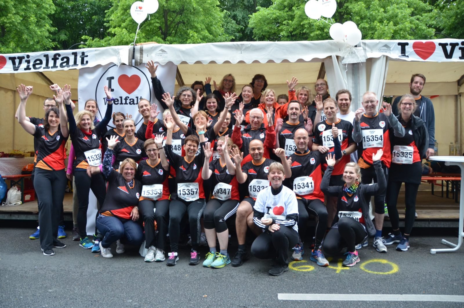 Das "Team Donnersmarck" beim Firmenlauf 2019