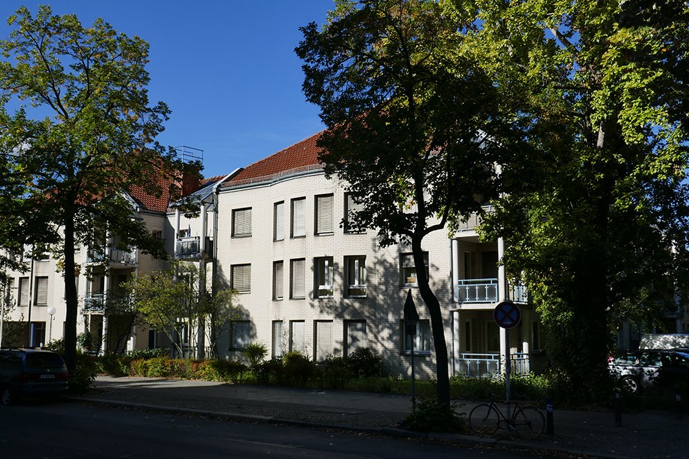 Ansicht vom Wohnhaus der Stadtmission