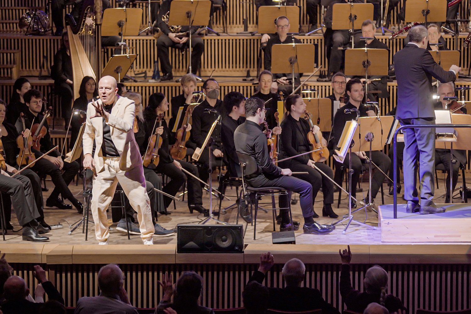 Blick auf die Bühne des Rundfunk Sinfonie Orchester Berlin