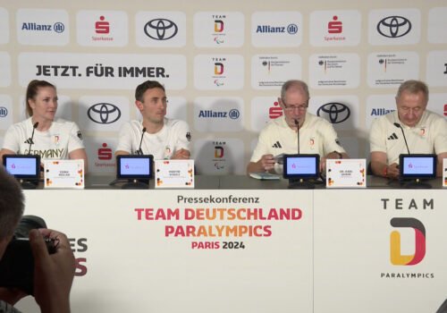 Team Deutschand gibt die erste Pressekonferenz zu den Paralympics