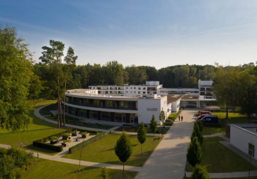 Das P.A.N. Zentrum aus der Luft fotografiert.